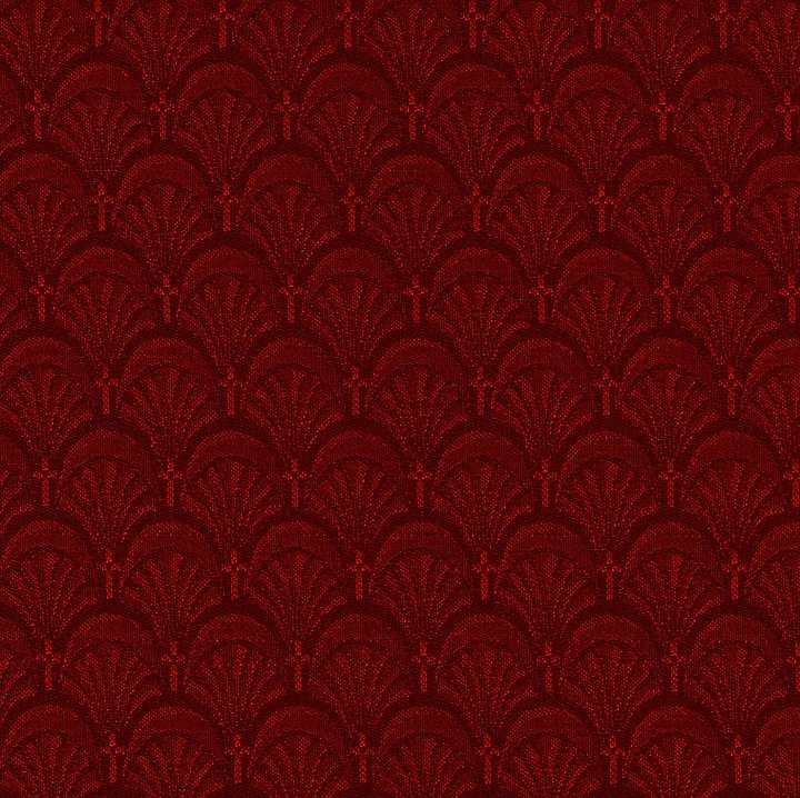 Arches Burgandy Pew Upholstery fabric from Woods Church Interiors