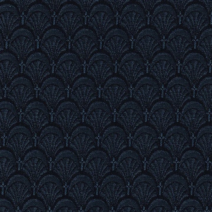 Arches Navy Pew Upholstery fabric from Woods Church Interiors